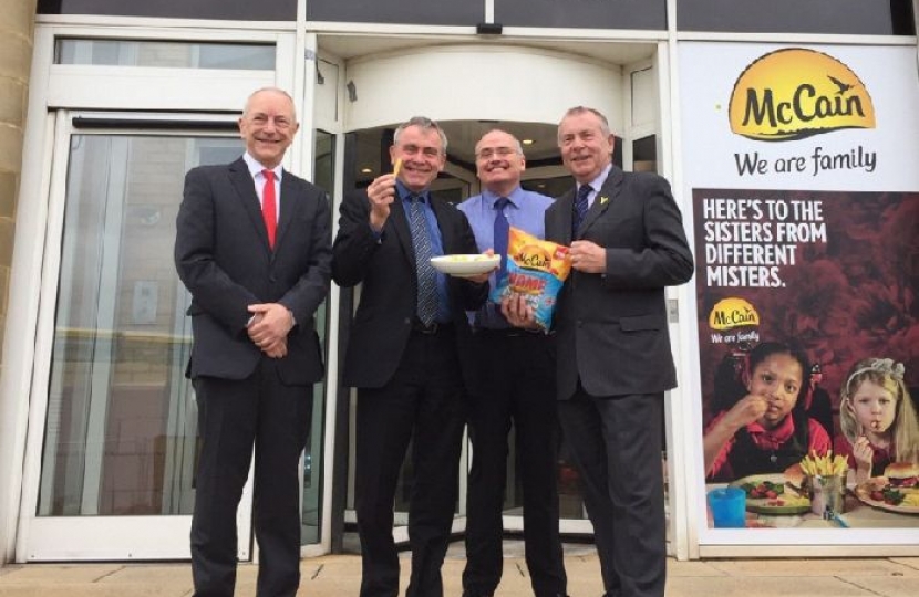 Robert Goodwill MP visits Scarborough firm McCain in first engagement as Farming Minister