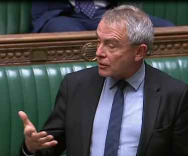 Robert speaking in Parliament