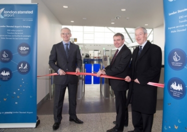  A new and enlarged security search area at Stansted Airport has been officially